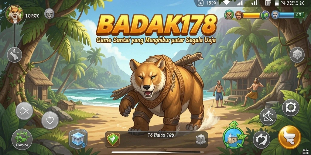 Tampilan gameplay BADAK178 yang seru dan santai.