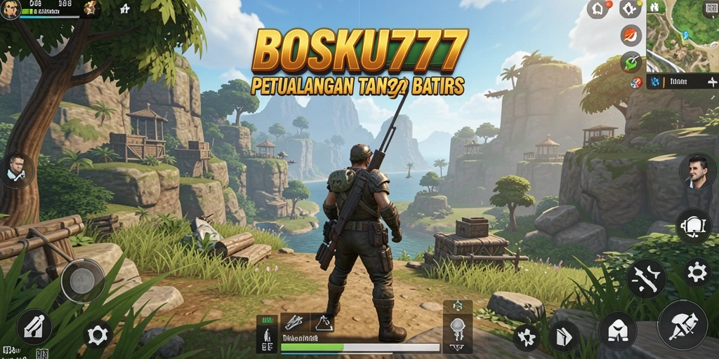 Gameplay seru dari BOSKU777 dalam dunia terbuka yang luas.