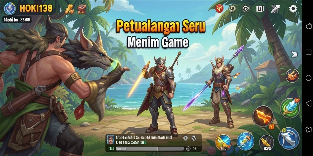 Tampilan memikat dari gameplay petualangan HOKI138.