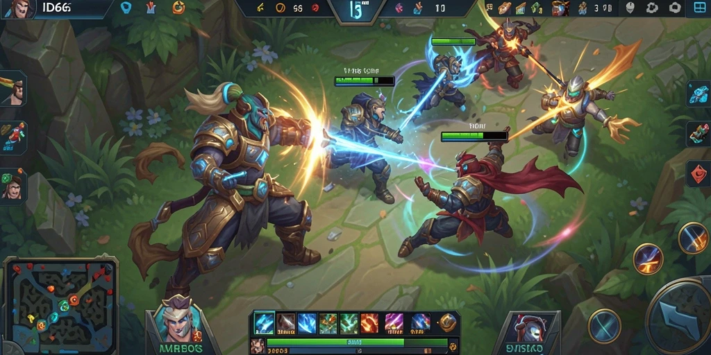 Tampilan gameplay menarik dalam <strong>ID66</strong> dengan strategi seru dan pertarungan heroik.