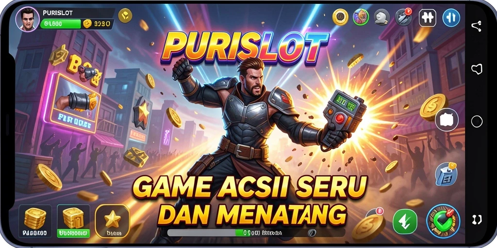 Tampilan gameplay seru PURISLOT dengan aksi mendebarkan.