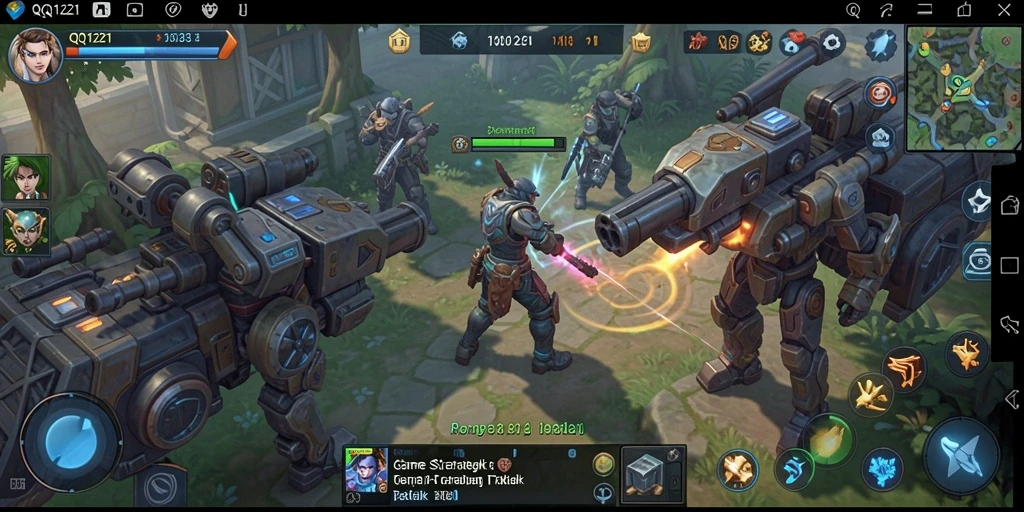 Tampilan gameplay dinamis di QQ1221 dengan berbagai strategi menarik.