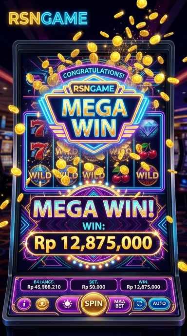 Tampilan utama aplikasi rsngame yang menarik dan mudah digunakan.